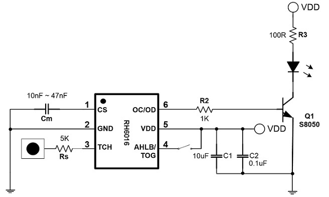 RH6016應用電路圖<